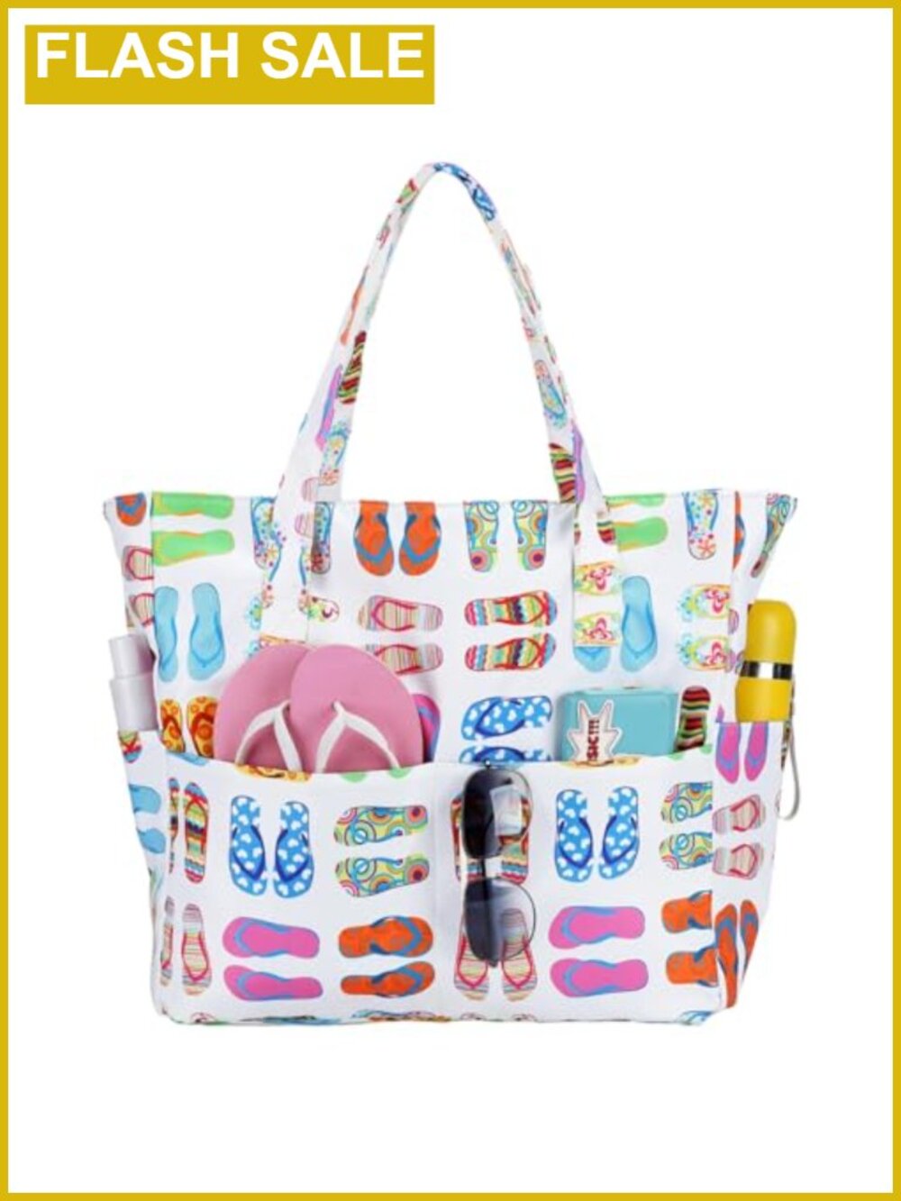 Extra Large Waterproof Beach Tote Travel Bag Wet Compartment Carry On
